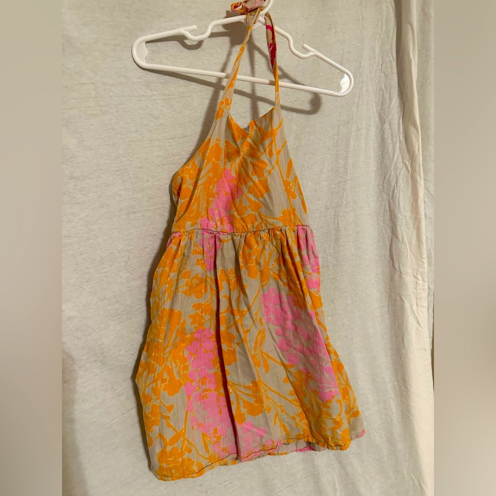 Old Navy girls size 4 floral halter dress
